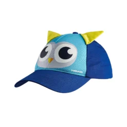 Head Owl Cap Kids - Blue, Yellow